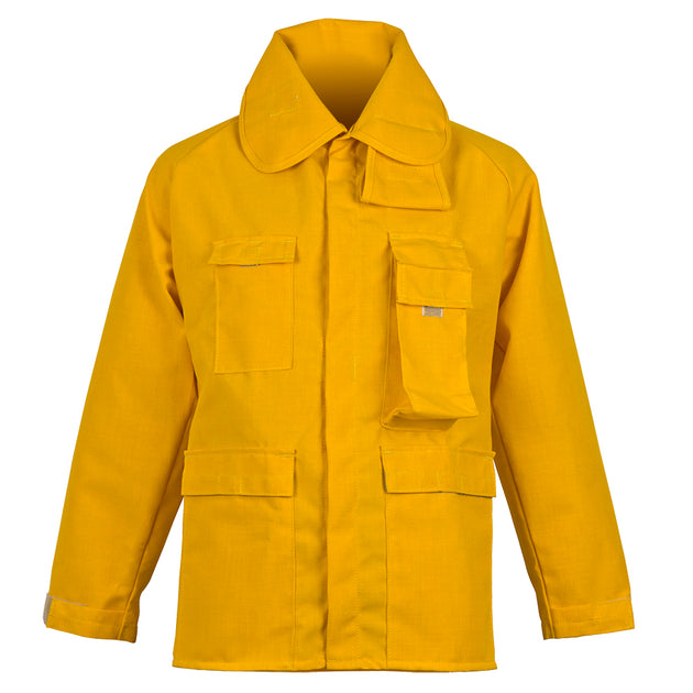 CrewBoss 6 oz Nomex yellow brush coat