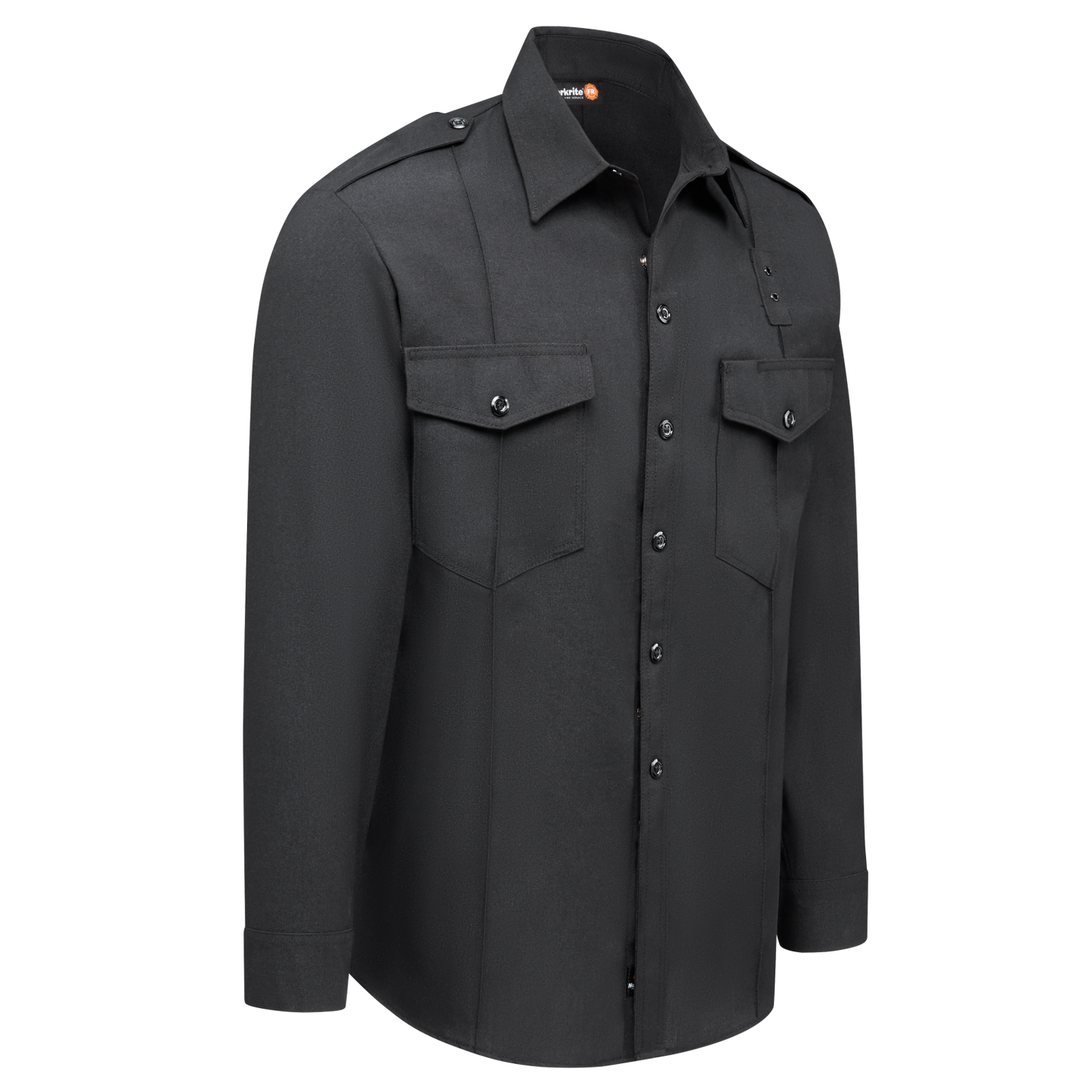 Men’s Classic Long Sleeve Fire Chief Shirt Black