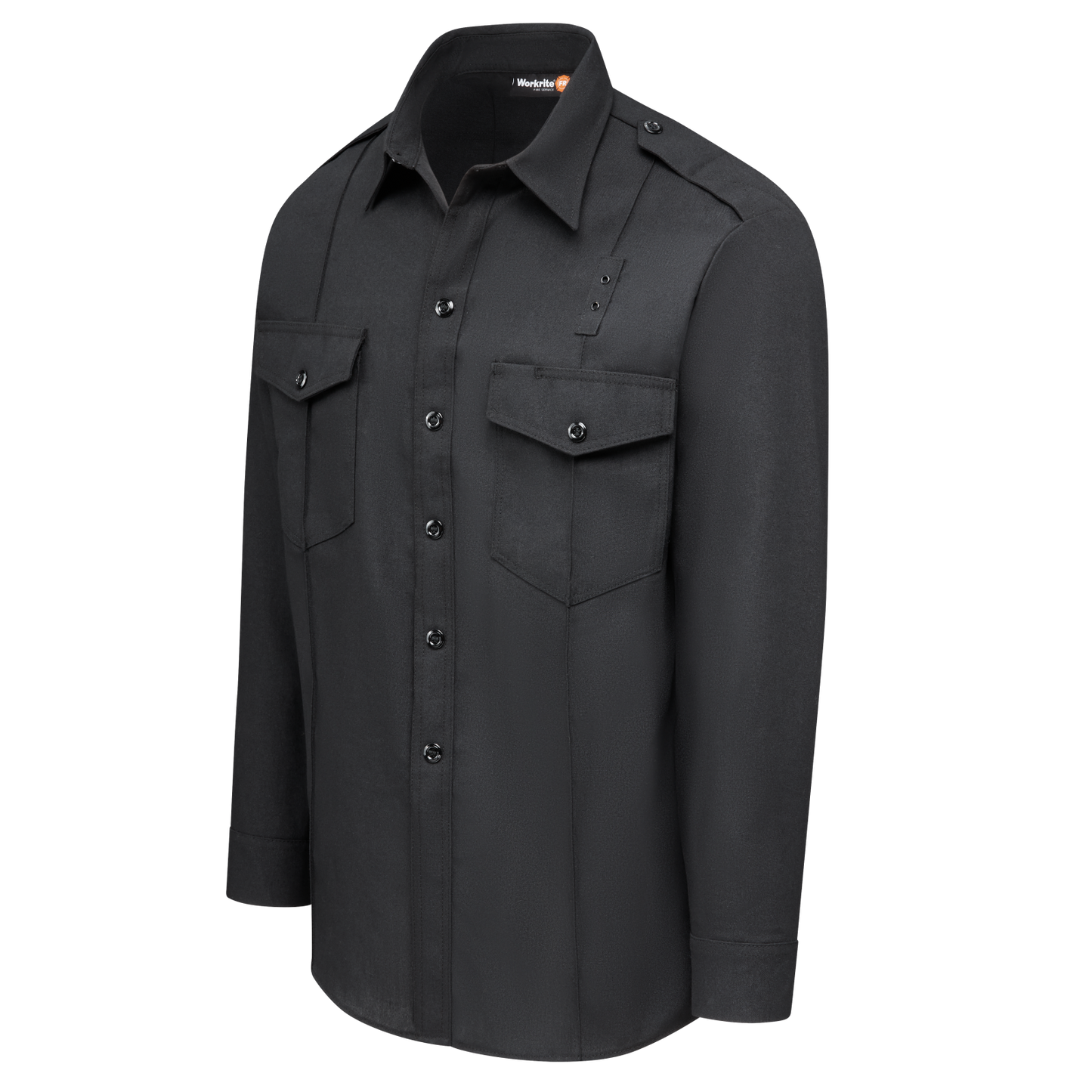 Men’s Classic Long Sleeve Fire Chief Shirt Black