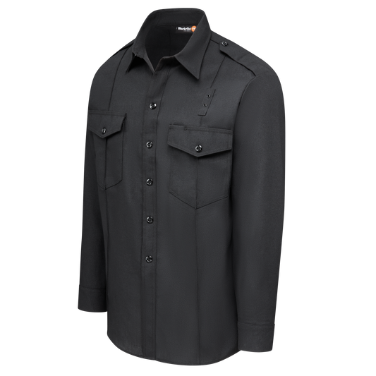 Men’s Classic Long Sleeve Fire Chief Shirt Black