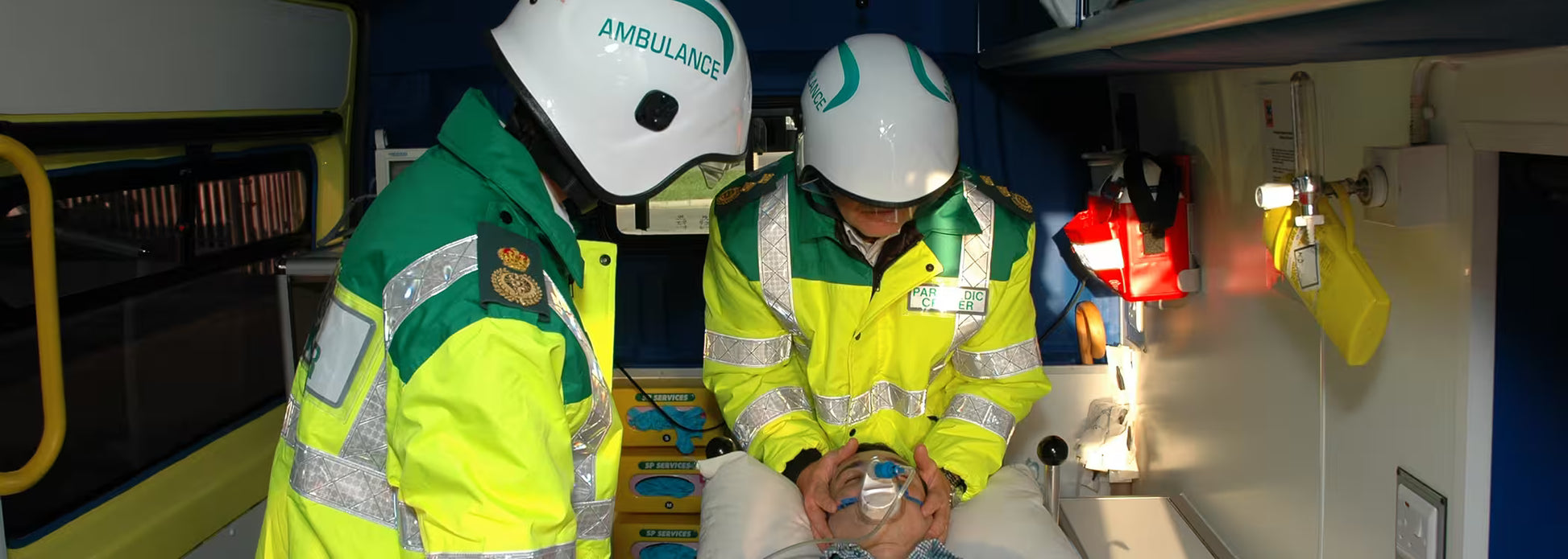 Pacific Helmets A7A helmets used by ambulance personnel