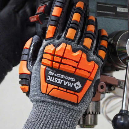 Majestic 35-5575 X10 Korplex A5 Impact Glove in-use image