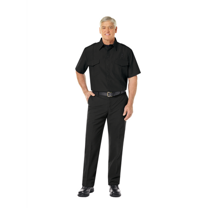 Men’s Classic Short Sleeve Fire Chief Shirt Black