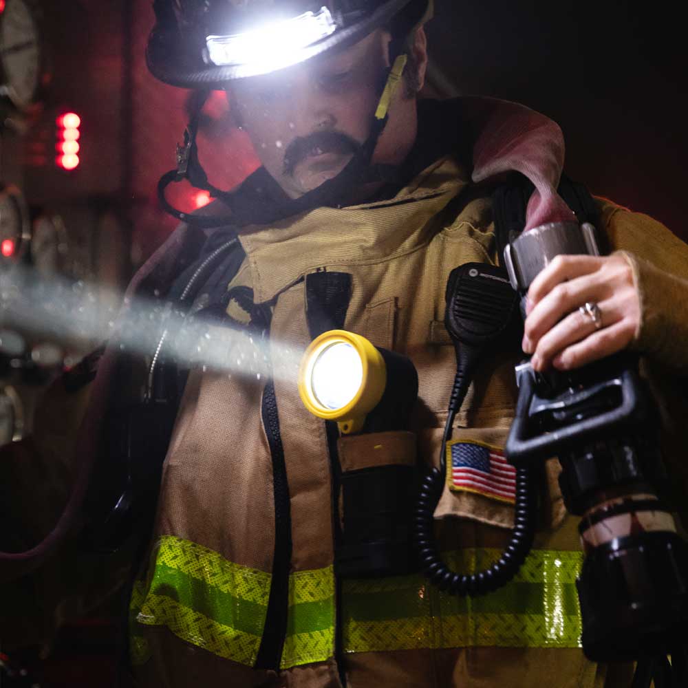 Command White LED Helmet Light