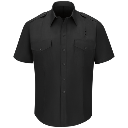 Men’s Classic Short Sleeve Fire Chief Shirt Black