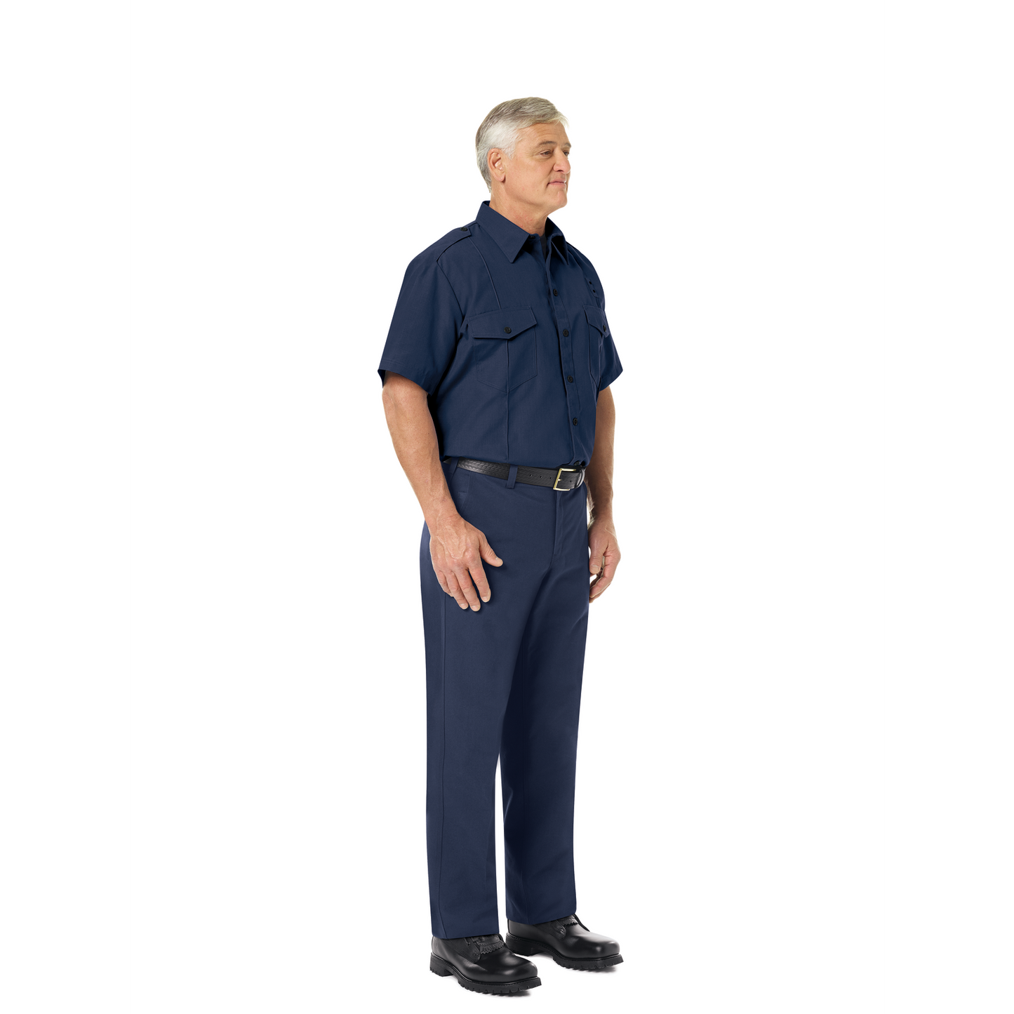 Men’s Classic Short Sleeve Fire Chief Shirt Navy