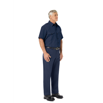 Men’s Classic Short Sleeve Fire Chief Shirt Navy