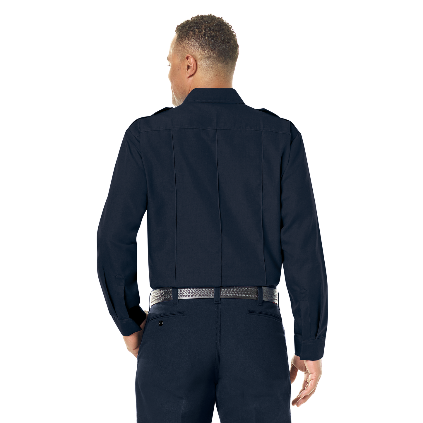 Men's Classic Long Sleeve Fire Chief Shirt Midnight Navy