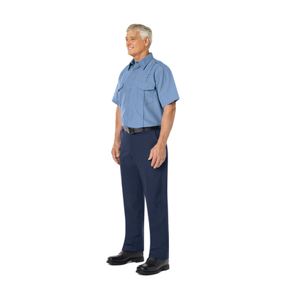 Men’s Classic Short Sleeve Fire Chief Shirt Light Blue