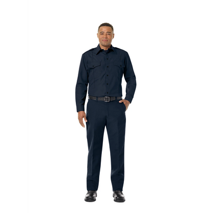 Men's Classic Long Sleeve Fire Chief Shirt Midnight Navy