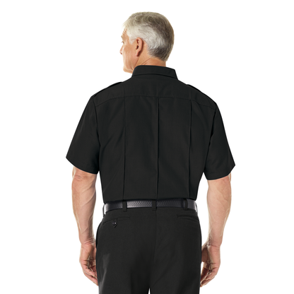Men’s Classic Short Sleeve Fire Chief Shirt Black