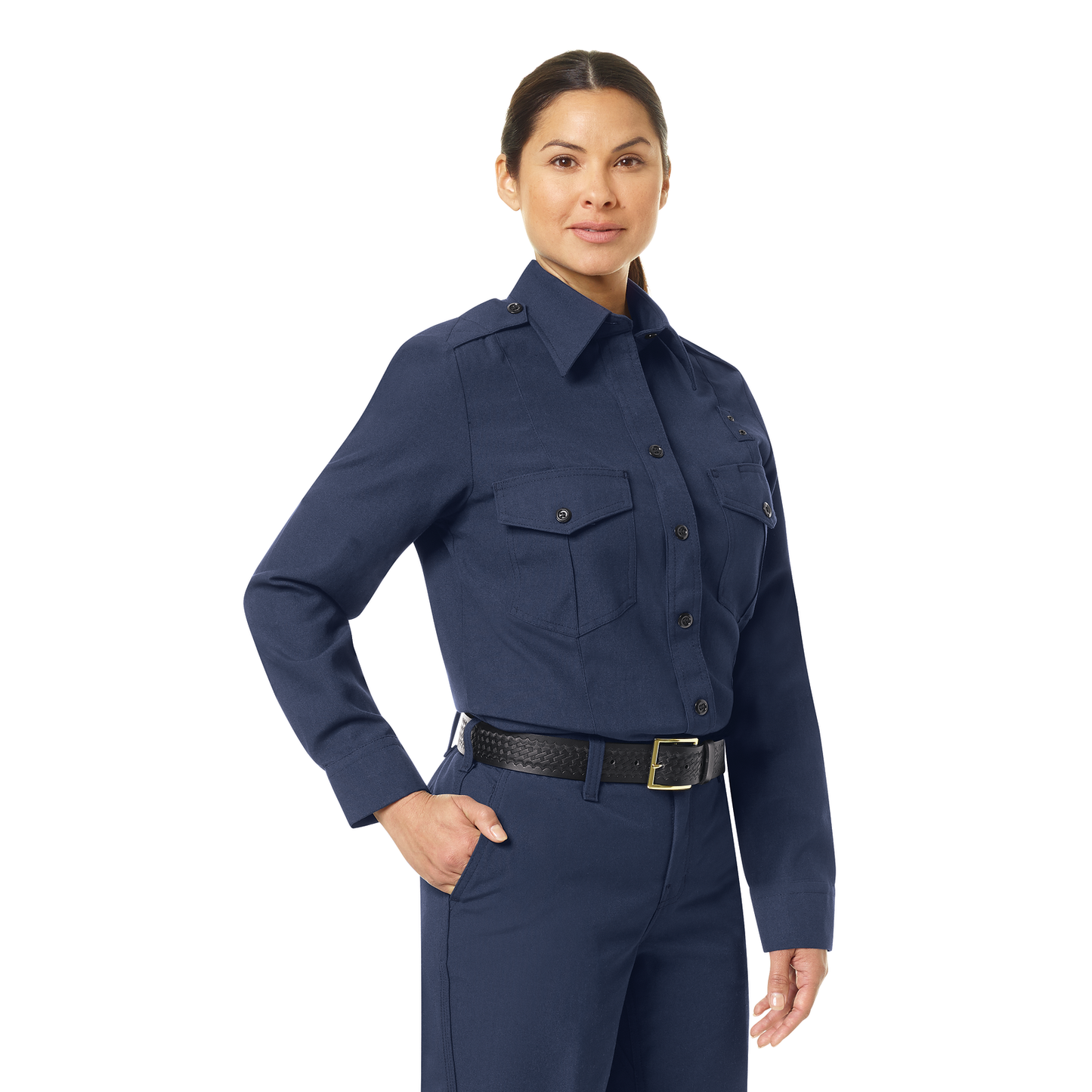 '- [ ] Women's Classic Long Sleeve Fire Chief Shirt