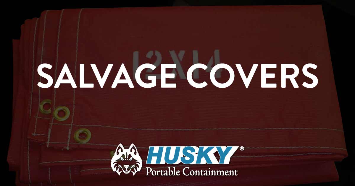 Husky 12 ft × 18 ft 10 oz Vinyl Salvage Cover - HTV-12x18