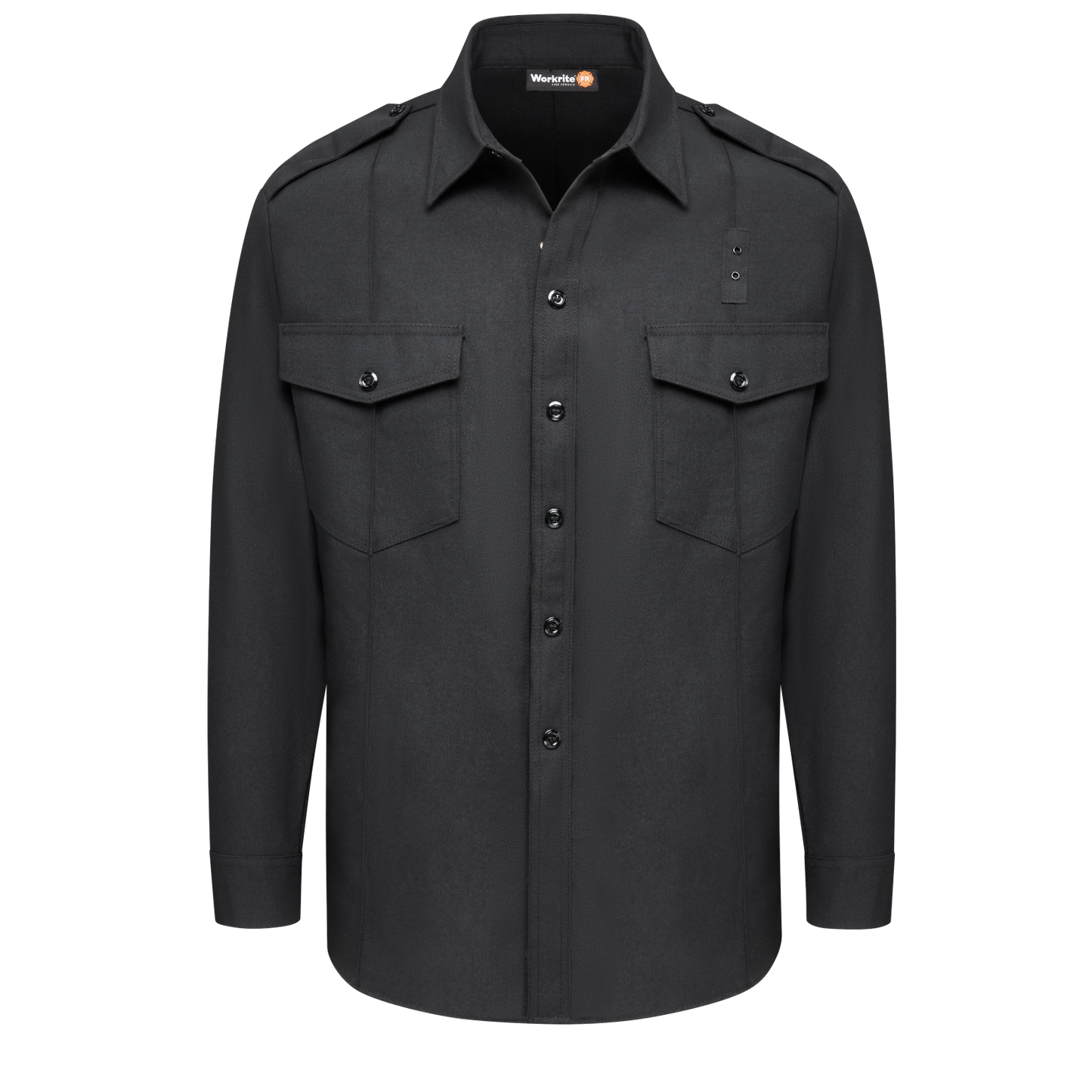 Men’s Classic Long Sleeve Fire Chief Shirt Black
