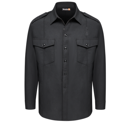 Men’s Classic Long Sleeve Fire Chief Shirt Black