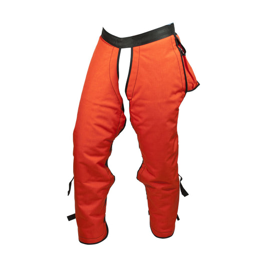 PGI orange five-ply wildland chainsaw chaps