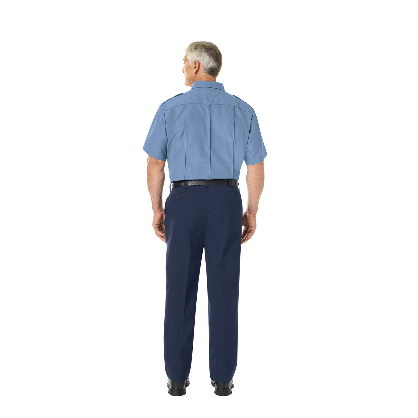 Men’s Classic Short Sleeve Fire Chief Shirt Light Blue