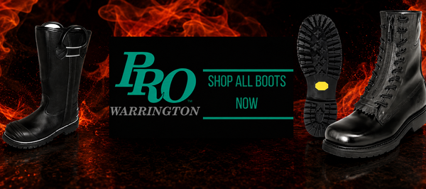 Pro Warrington logo - firefighter helmets and head protection