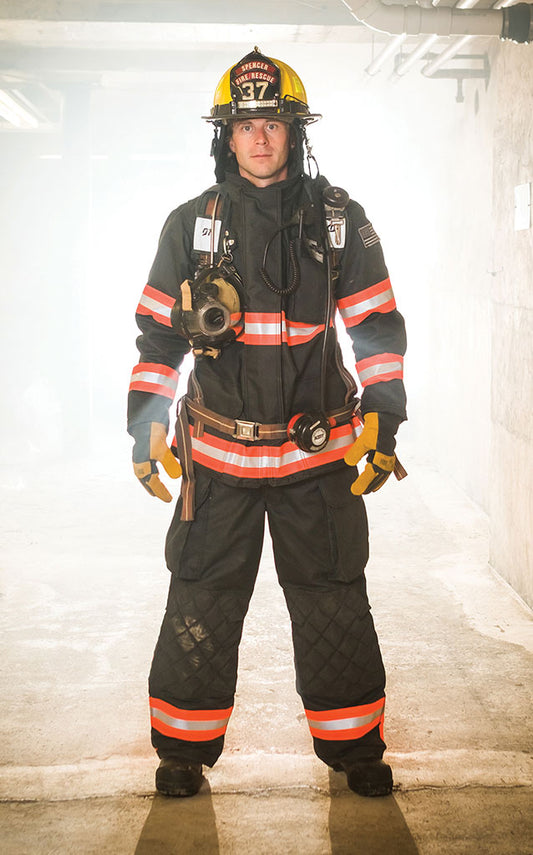 Veridian Valor turnout gear in action