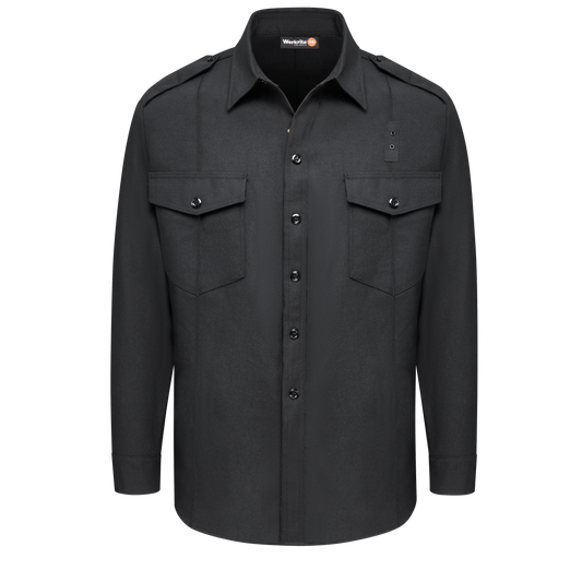 Men’s Classic Long Sleeve Fire Chief Shirt Black