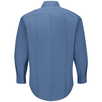 Men’s Classic Long Sleeve Fire Chief Shirt Light Blue