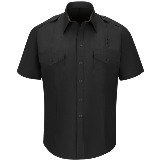 Men’s Classic Short Sleeve Fire Chief Shirt Black