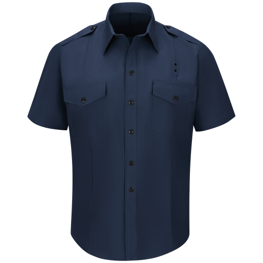 Men’s Classic Short Sleeve Fire Chief Shirt Navy