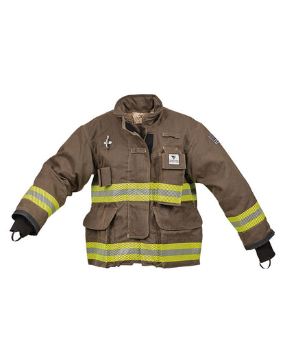 Veridian Vanguard turnout coat front view