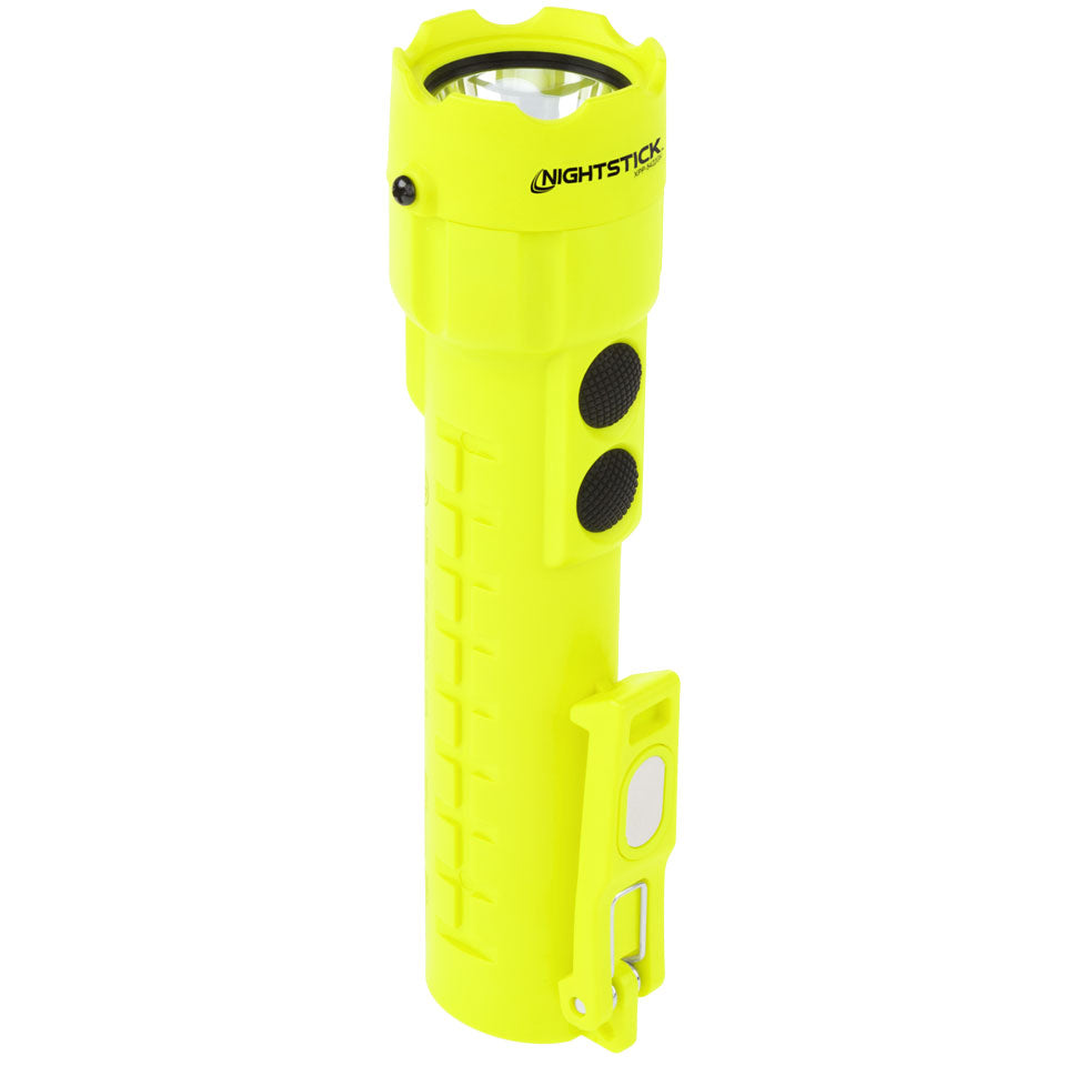 Nightstick Yellow/Green Flashlight W/ Dual Magnets