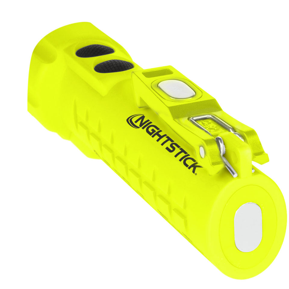 Nightstick Yellow/Green Flashlight W/ Dual Magnets