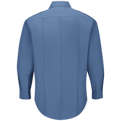 Men’s Classic Long Sleeve Fire Chief Shirt Light Blue