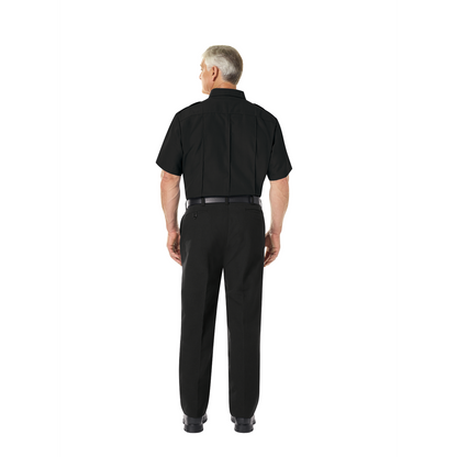 Men’s Classic Short Sleeve Fire Chief Shirt Black