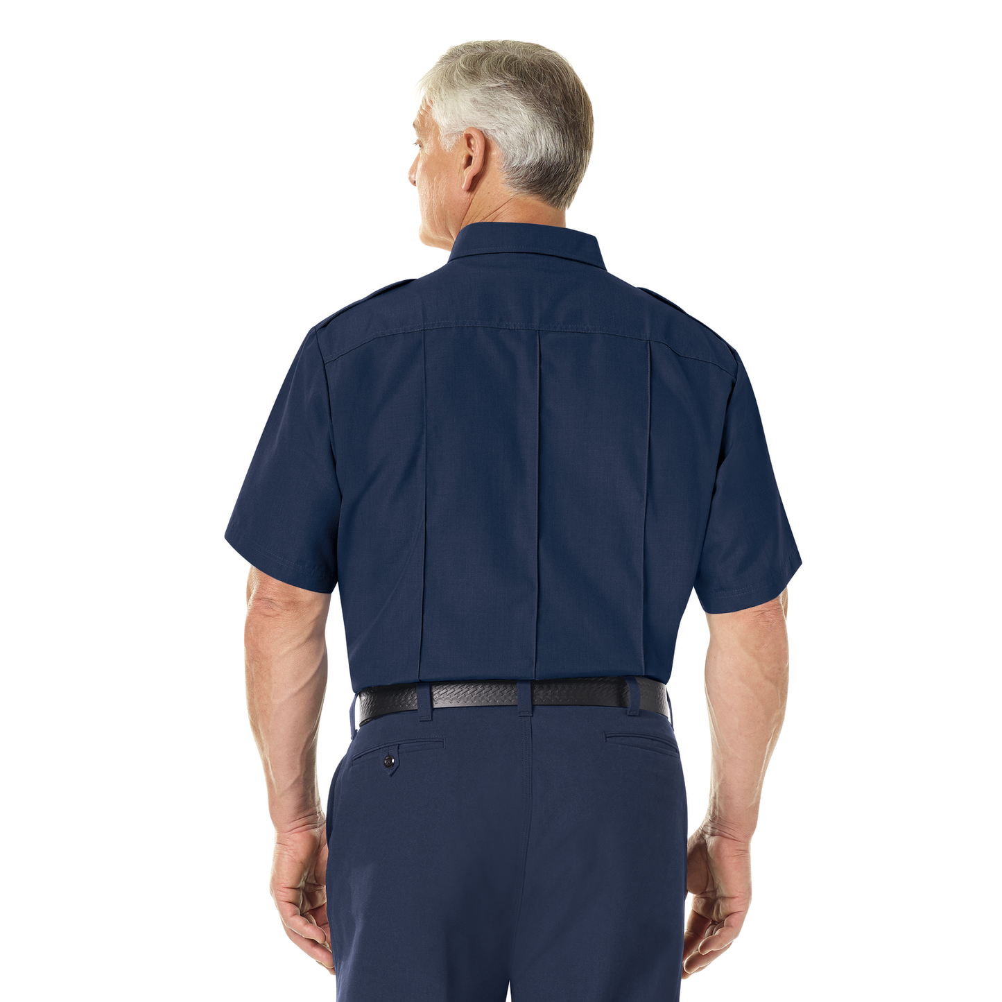 Men’s Classic Short Sleeve Fire Chief Shirt Navy