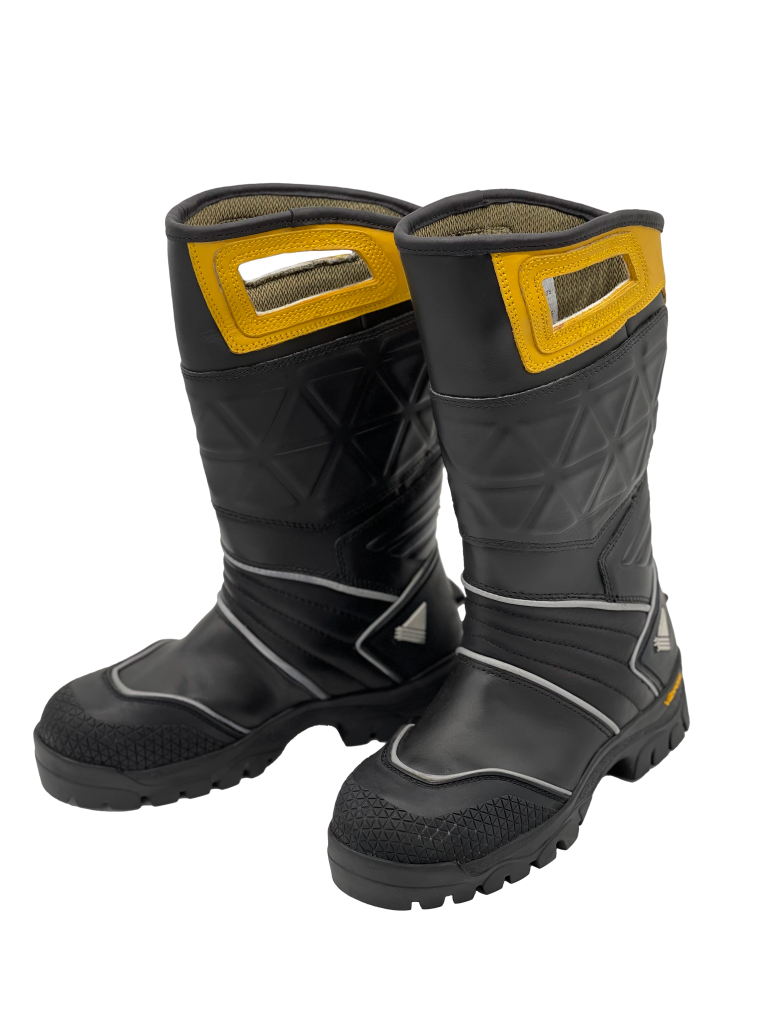 Veridian Vanquish structural firefighting boot side view