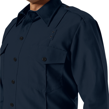 Men's Classic Long Sleeve Fire Chief Shirt Midnight Navy