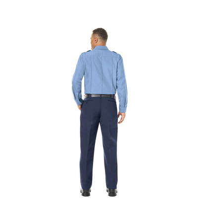 Men’s Classic Long Sleeve Fire Chief Shirt Light Blue