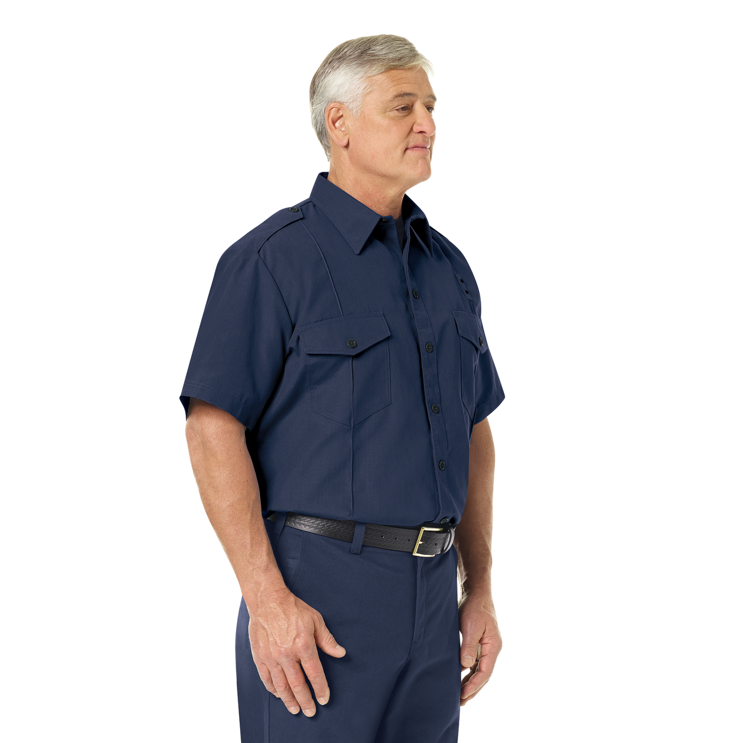 Men’s Classic Short Sleeve Fire Chief Shirt Navy