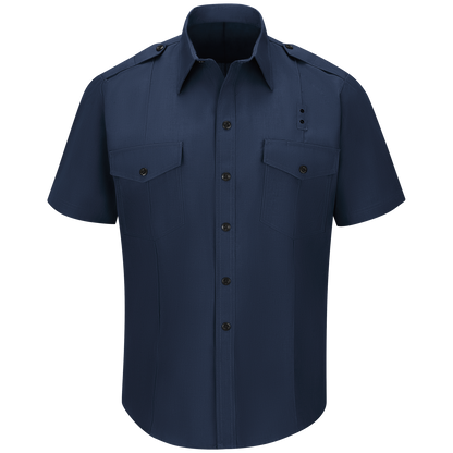 Men’s Classic Short Sleeve Fire Chief Shirt Navy