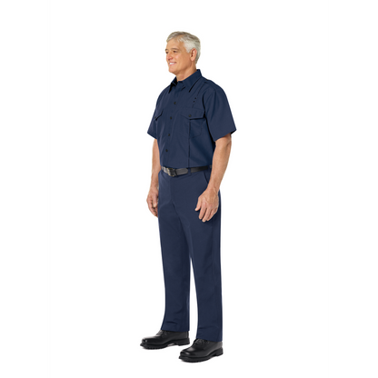 Men’s Classic Short Sleeve Fire Chief Shirt Navy