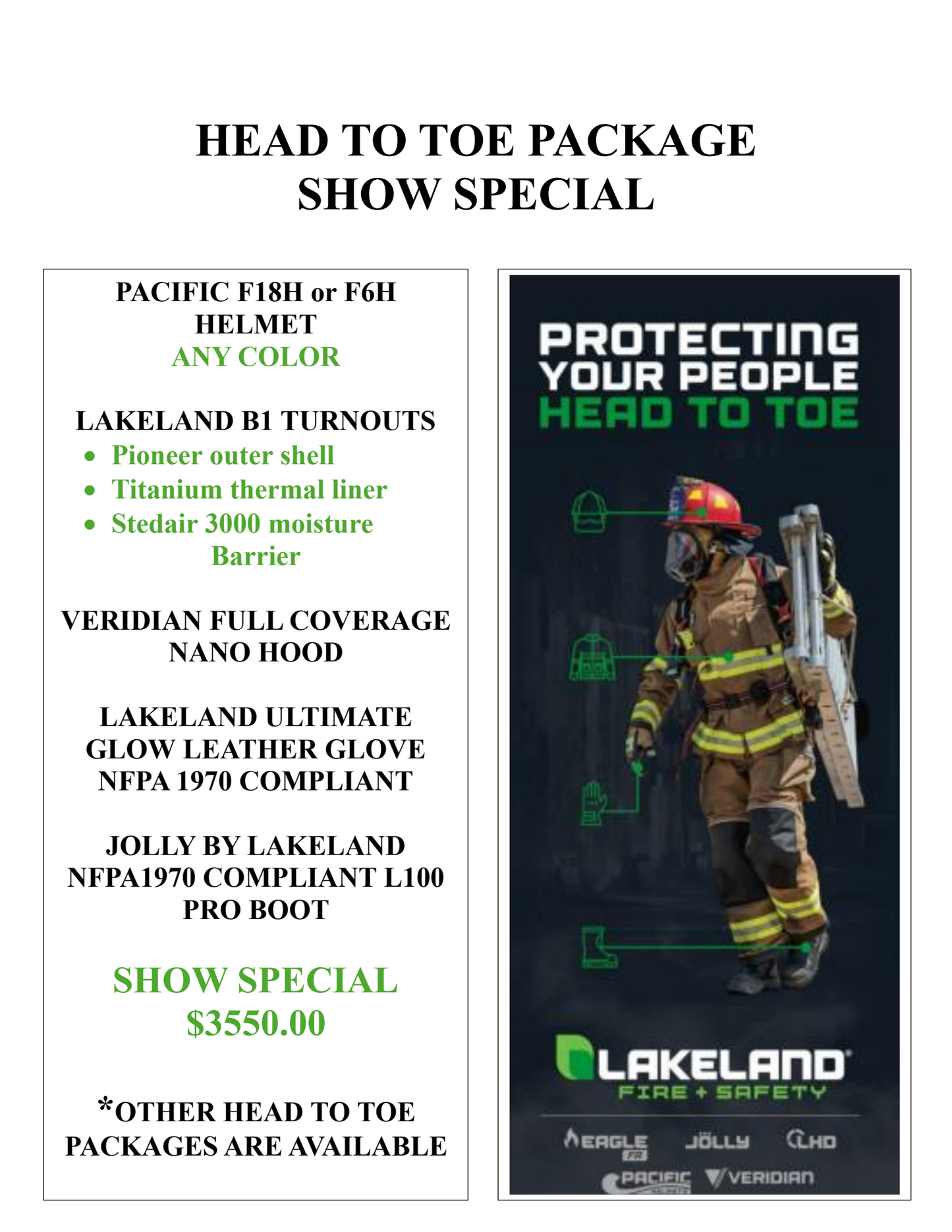 Lakeland B1 Head-to-Toe Package - Show Special